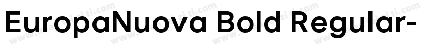 EuropaNuova Bold Regular字体转换